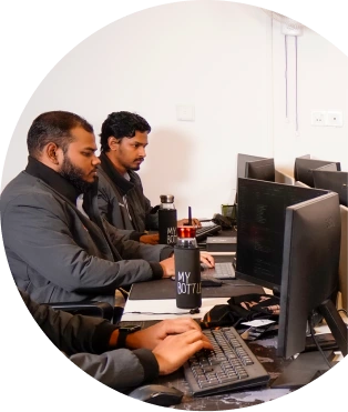 Career page animation showing dynamic team collaboration and office culture