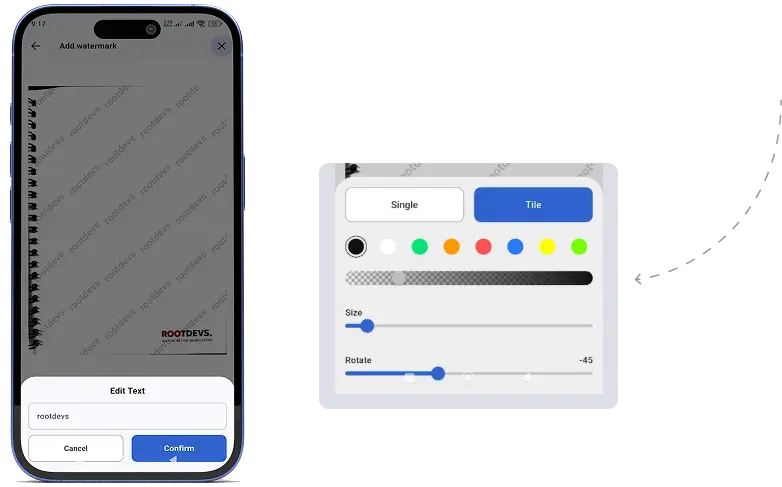 Fully Customizable Watermarks
