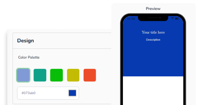Customizable Template Color