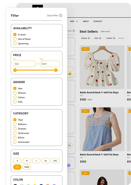 Single Vendor Project Navigation and Filtering